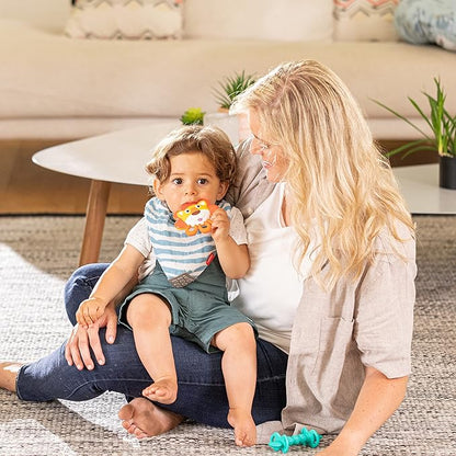 Nuby Vibe-eez Vibrating Teether - Battery Powered 3+ Months