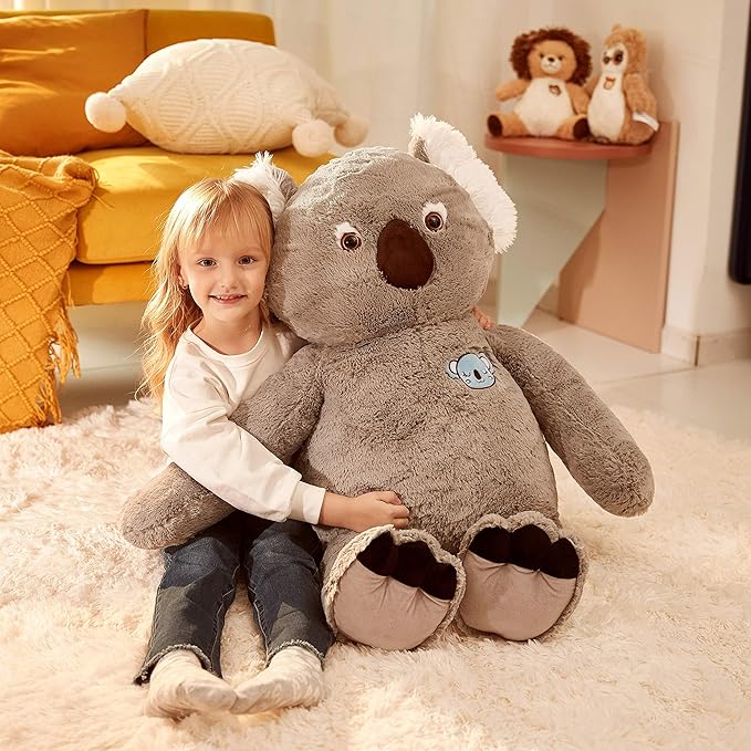 IKASA Large Koala Stuffed Animal Giant Soft Plush Toy,Cute Huge Jumbo Kawaii Fluffy Plushy Big Size Fat Plushie 30 inches)