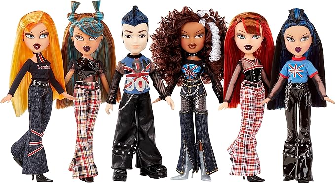 Bratz Pretty ‘N’ Punk Jade Fashion Doll with 2 Outfits and Suitcase, Collectors Ages 6 7 8 9 10+