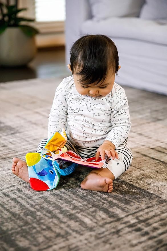 Baby Einstein Curious Explorers Teether Book Take-Along Toy, Ages Newborn +