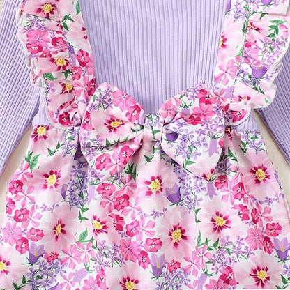 Newborn Baby Girls One Piece Romper Jumpsuit Cute Floral Print