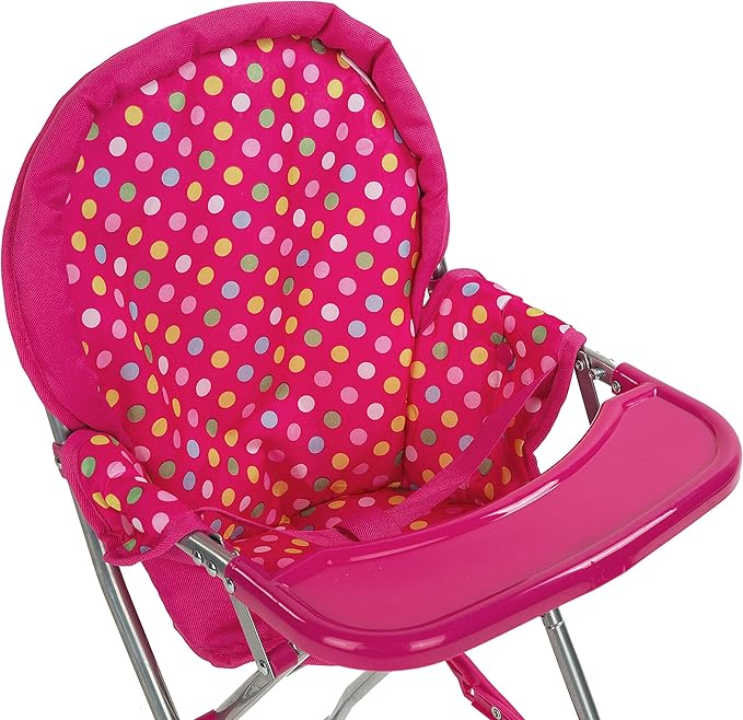 fash n kolor Baby Doll High Chair, Fits 18 inch Baby Dolls