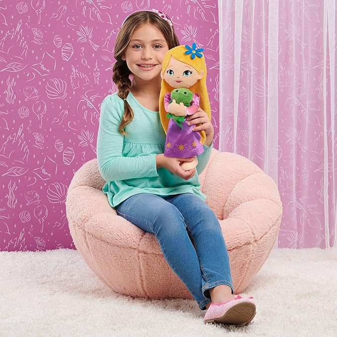 Disney Princess Lil' Friends Rapunzel & Pascal 14-inch Plushie Doll 3 Up