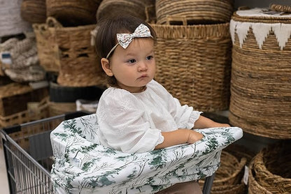Pobi Baby Premium Multi-Use Cover - Nursing Cover, Baby Car Seat Covers, Shopping Cart, High Chair, and Breastfeeding Cover - Ultra-Soft, Stretchy, Woodland Scarf for Baby and Mom (Magical Woods)