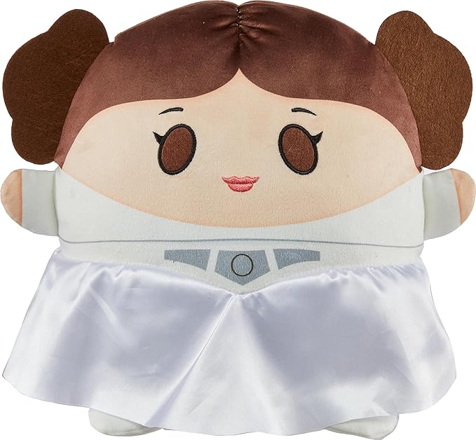 Star Wars Cuutopia Plush Princess Leia, Soft Rounded Pillow Doll 10-inch