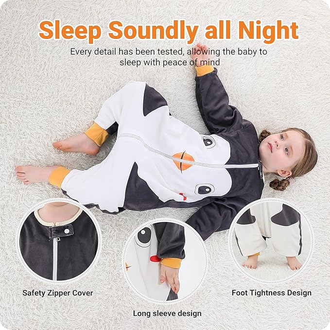 Baby Sleeping Sack Sleeveless, Toddler Sleeping Bag with Legs