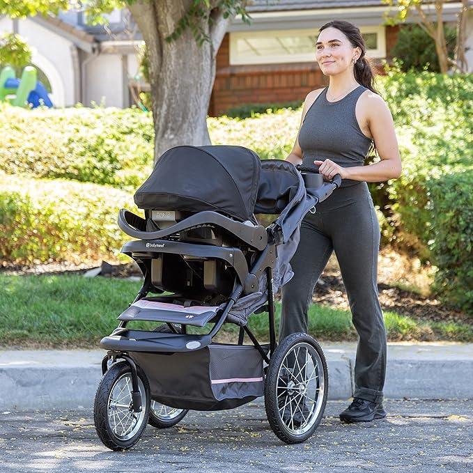 Baby Trend Expedition® Jogger Travel System with EZ-Lift™ Infant Car Seat, Dash Pink