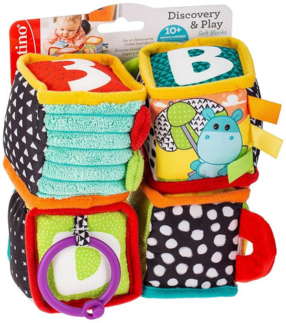 Infantino Discover and Play Soft Blocks Development Toy