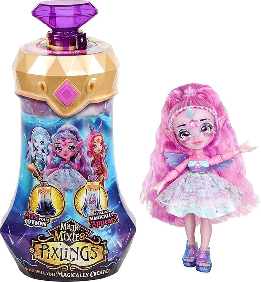 Magic Mixies Pixlings. Unia The Unicorn Pixling. Create and Mix A Magic Potion That Magically Reveals A Beautiful 6.5" Pixling Doll Inside A Potion Bottle! Gifts for Kids, Ages 5+