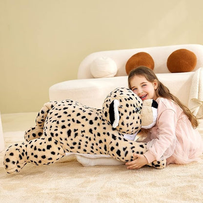 IKASA Giant Cheetah Stuffed Animal Plush Toy,Large Leopard Cute Jumbo Soft Toys 30 inches)