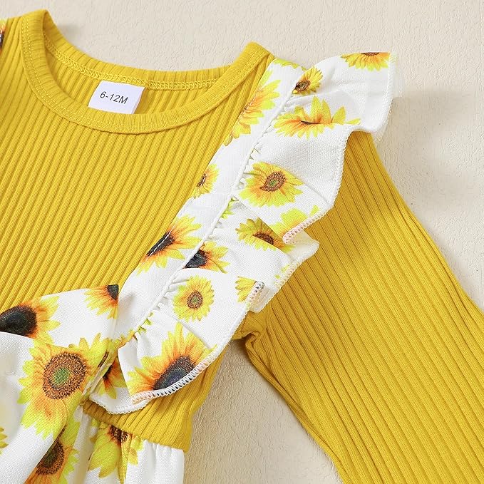 Newborn Baby Girls One Piece Romper Jumpsuit Cute Floral Print