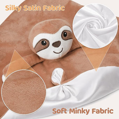 Pro Goleem Sloth Security Blanket Soft Loveys for Babies 14 Inch
