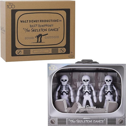 Disney100 Years of Wonder Walt Disney Presents Silly Symphonies Skeleton Dance Collectible Plush Stuffed Doll, Kids Toys for Ages 5 Up, Amazon Exclusive by Just Play