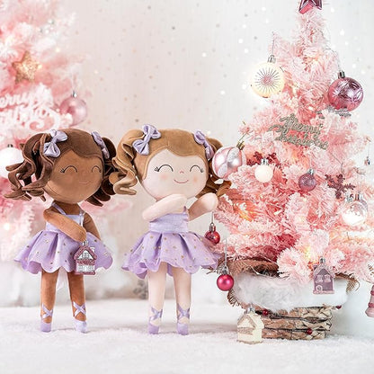 Gloveleya Baby Dolls Soft Snuggly Curly Hair Ballerina Doll First 14inches Ballerina