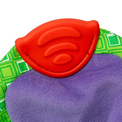 Nuby Teether Tugz Plush Silicone Teething Toy - Baby Teething Toy 3+ Months