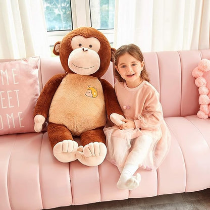 IKASA Large Monkey Stuffed Animal Plush Monkey Toy for Children 30 inches)