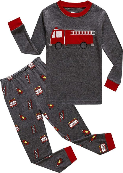 Family Feeling Little Big Boy Pajamas Sets 100% Cotton Pjs