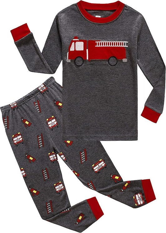 Family Feeling Little Big Boy Pajamas Sets 100% Cotton Pjs