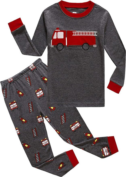 Family Feeling Little Big Boy Pajamas Sets 100% Cotton Pjs