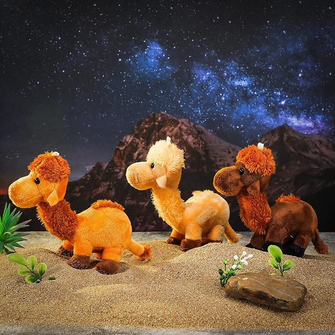 Sosation 9 Pack Camel Stuffed Animal Camel Plush Cute Camel Doll Toy Soft Small Stuffed Camel Hanging Ornaments for Keys Purse Backpack School Bags, DIY Birthday Party Favors 5.5 x 2 Inches