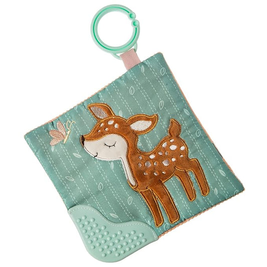 Mary Meyer Crinkle Teether Toy with Baby Paper and Squeaker, 6 x 6-Inches