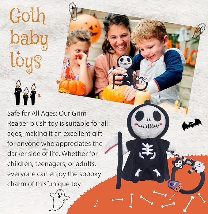 Halloween Baby Toy Gothic Baby Teether Ring Baby Stuff Teething