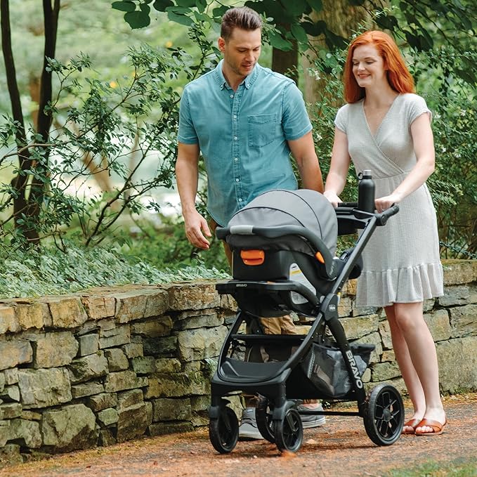 Chicco Bravo LE ClearTex Quick-Fold Stroller - Pewter | Grey