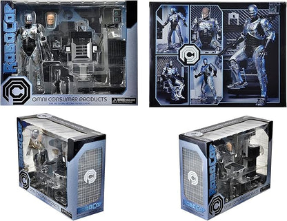 NECA 7-Inch Ultimate Battle-Damaged Robocop Scale Action Figure with Chair