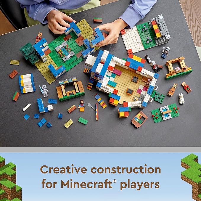 LEGO Minecraft The Llama Village Farm House Toy Building Set 21188, Minecraft Gift Idea for Kids 9+ Years 6 Customizable