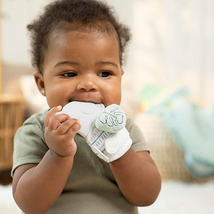 Ingenuity Teething Mitt & Rattle for Baby, BPA-Free Silicone