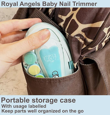 Royal Angels Baby Nail File, 21 in 1 Set with Labels 13 Replacement