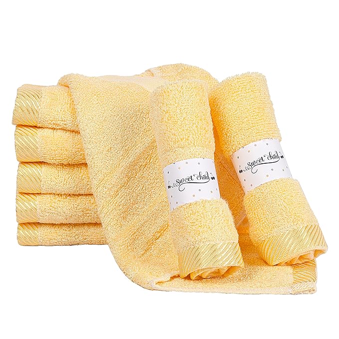 Sweet Child 8-Pack Baby Washcloths - Soft Rayon Washcloth, Baby Wash Cloths