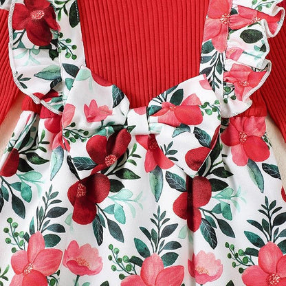 Newborn Baby Girls One Piece Romper Jumpsuit Cute Floral Print