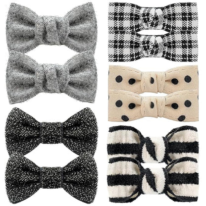 Baby Hair Clips,10Pcs 2" Fully Lined Hair Bow Clips for Babies