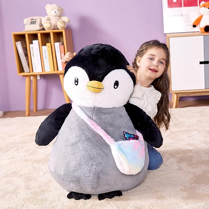 IKASA Giant Penguin Stuffed Animal Plush Toy, 23" Big Cute