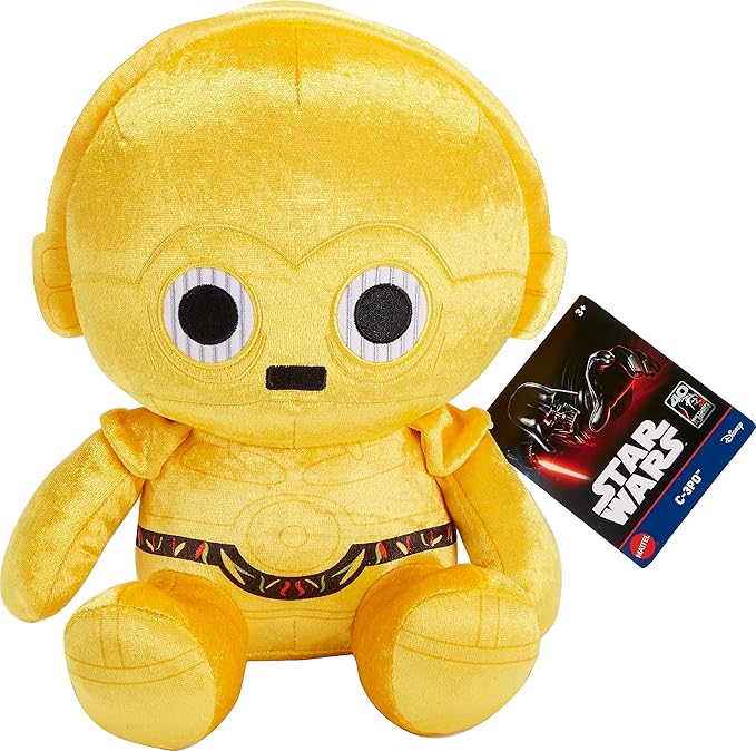 Star Wars Return of the Jedi Plush Toy, Snug Club C3-Po Soft Character Doll 40th Anniversary, 7-Inch