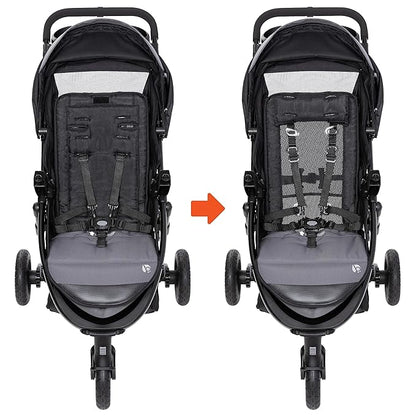 Baby Trend Passport® Seasons All-Terrain Stroller Travel System with EZ-Lift™ PLUS Infant Car Seat, Dash Black