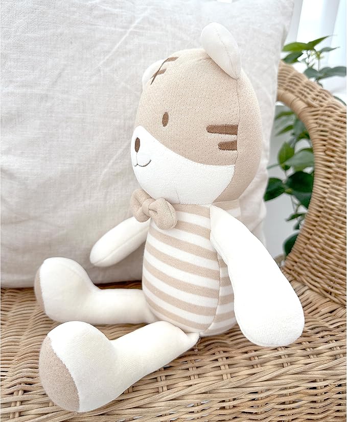 Super Soft Organic Cotton Baby First Friend, Attachment Doll for Baby