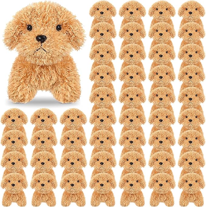Liliful Puppy Dogs Stuffed Animals Bulk Assorted Mini Dog Doll 50 Pcs