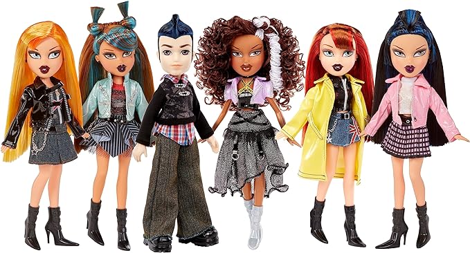 Bratz Pretty ‘N’ Punk Jade Fashion Doll with 2 Outfits and Suitcase, Collectors Ages 6 7 8 9 10+