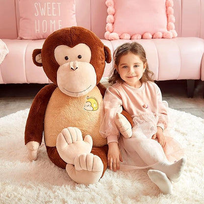 IKASA Large Monkey Stuffed Animal Plush Monkey Toy for Children 30 inches)