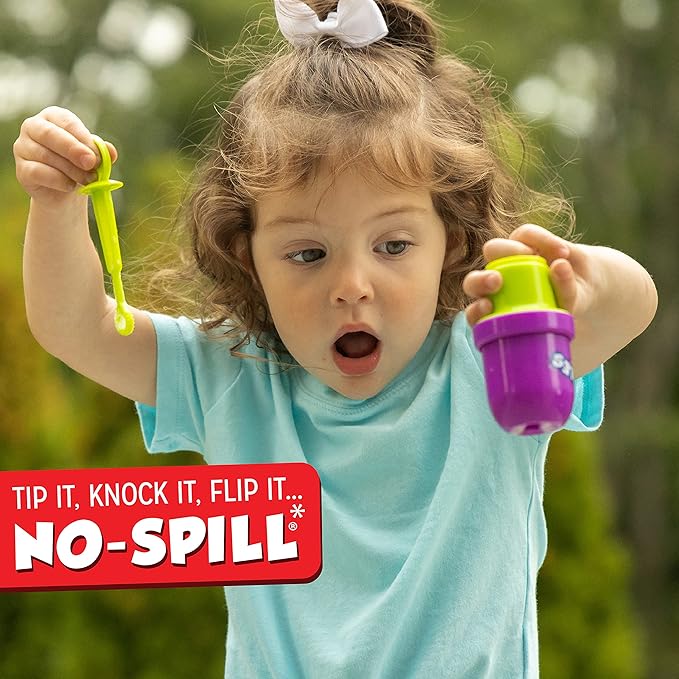 Fubbles No Spill Bubble Tumbler Minis Party Favor 12 pack | Bubble toy for babies toddlers and kids 2oz bubble