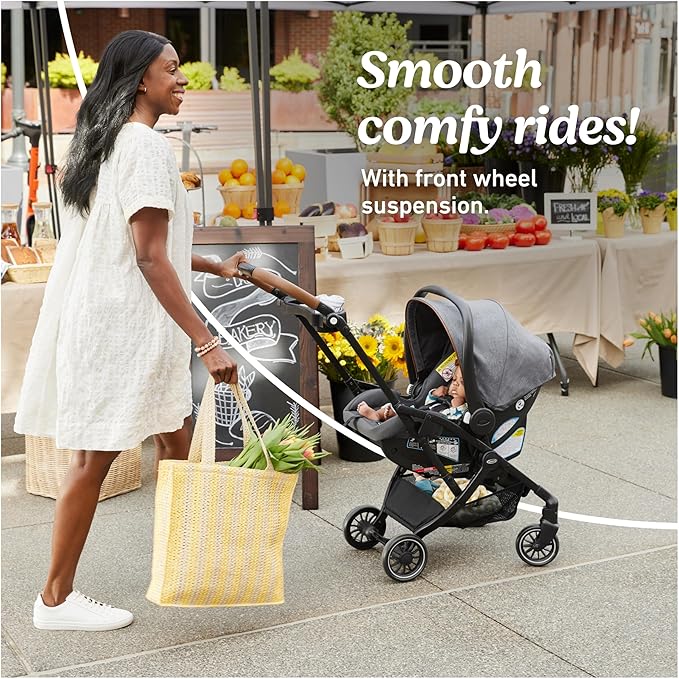 Graco Gomax Frame Stroller, Accepts All Graco Infant Car Seats, Backpack Style Lightweight Travel Stroller Frame