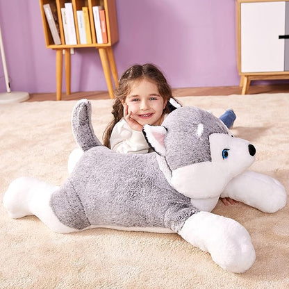 IKASA Giant Husky Stuffed Animal Plush Toy,30" Large Dog Puppy Cute Jumbo Soft Toys