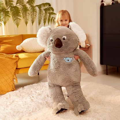 IKASA Large Koala Stuffed Animal Giant Soft Plush Toy,Cute Huge Jumbo Kawaii Fluffy Plushy Big Size Fat Plushie 30 inches)