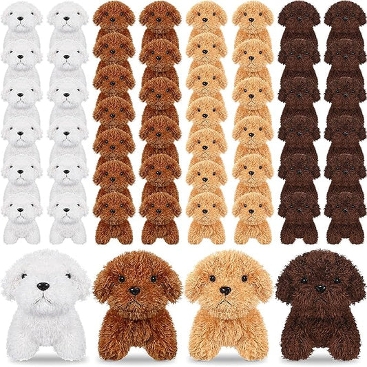 Liliful Puppy Dogs Stuffed Animals Bulk Assorted Mini Dog Doll 50 Pcs