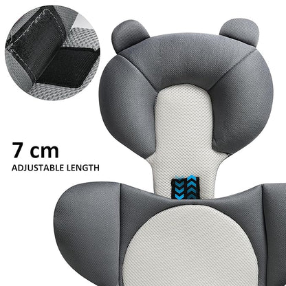 Baby Support Cushion - Breathable 3D Mesh Infant Insert for Strollers, Car Seats, High Chairs, and More - Perfect for Newborns (Grey)