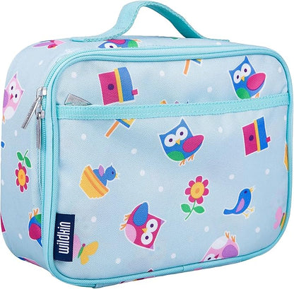 Wildkin Kids Insulated Lunch Box for Boys and Girls, Perfect Size for Packing Hot or Cold Snacks for School and Travel, Mom's Choice Award Winner, BPA-free, Olive Kids (Birdie)