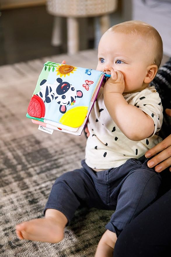 Baby Einstein Curious Explorers Teether Book Take-Along Toy, Ages Newborn +