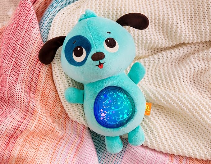 B. toys- B. baby –Baby Soothing Plush Dog- Gloiwng Tummy Dog–6 Months